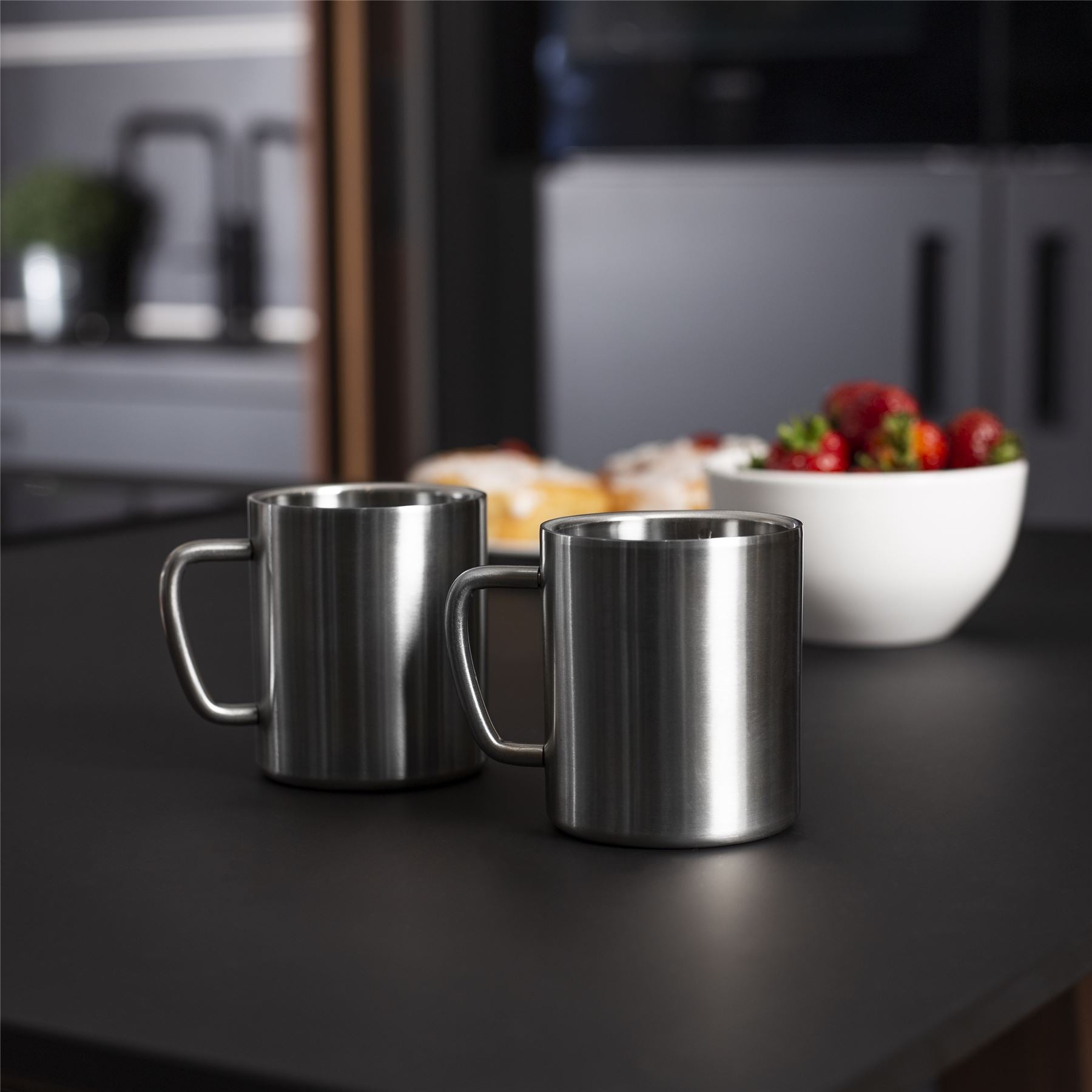 Stainless Steel Mugs - Set of 2 | M&W