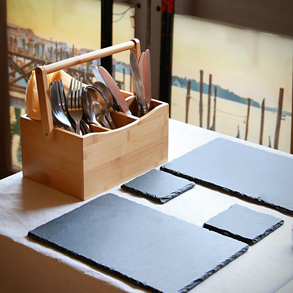 Bamboo Utensil Cutlery Holder | M&W	