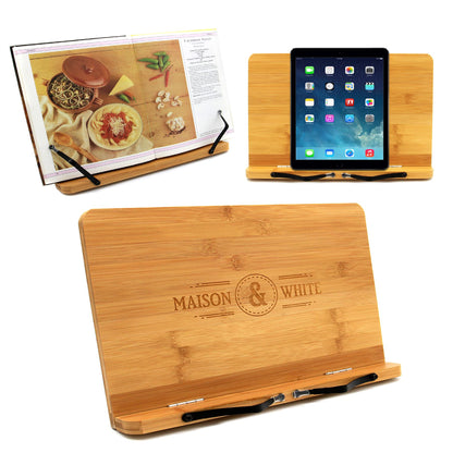 Bamboo Recipe Book Stand | M&W	