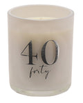 Champagne 40th Birthday Scented Candle - 120g