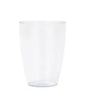 Clear Semi-Transparent Reusable Plastic Tumblers (2pk)