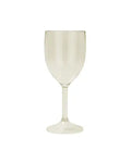 Gold Reuseable Plastic Wine Glasses (2pk)
