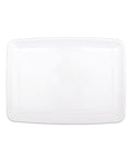 White Plastic Serving Platter - 20cm x 27cm