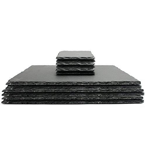 Natural Slate Placemats & Coasters - 12pc | M&W	