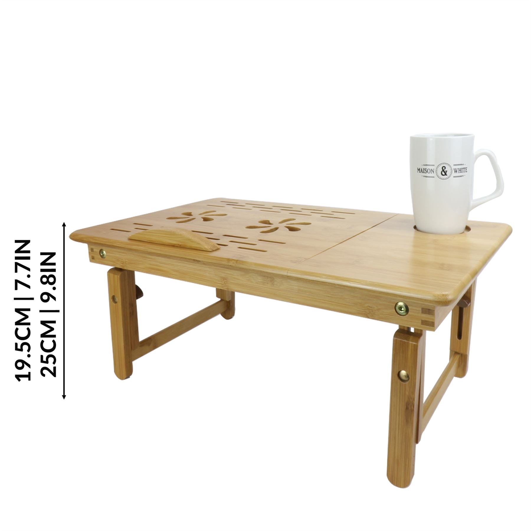 Bamboo Folding Laptop Stand | M&W	
