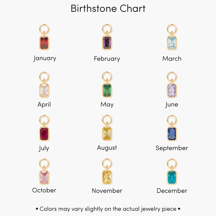 Savae Birthstone Initial Pendant