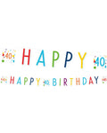 Confetti Birthday Age 40 Letter Banner - 1.8m