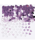 Pink Metallic Hearts Confetti - 14g