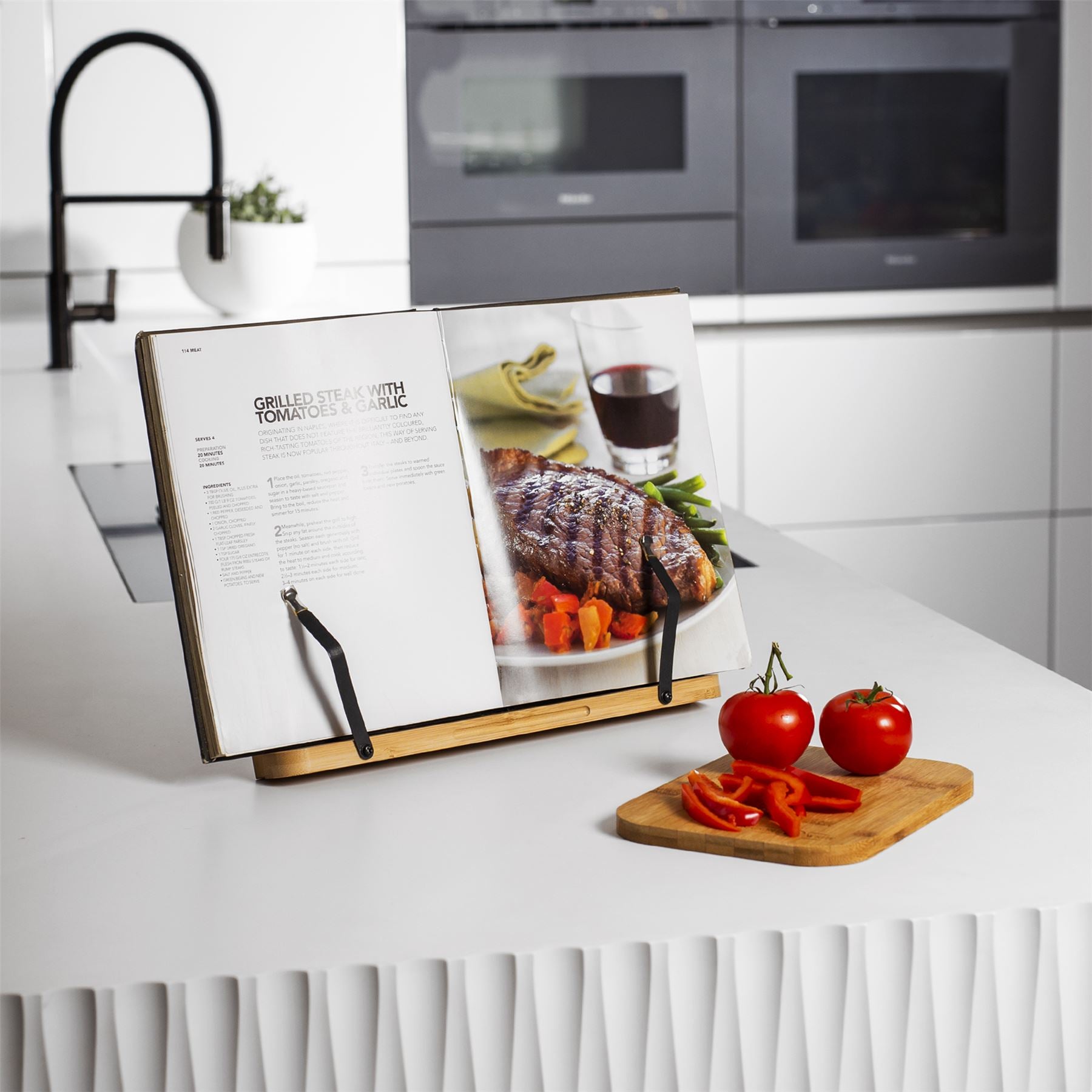 Bamboo Recipe Book Stand | M&W	