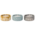 Artisan Flower Set of 3 Tealights Small