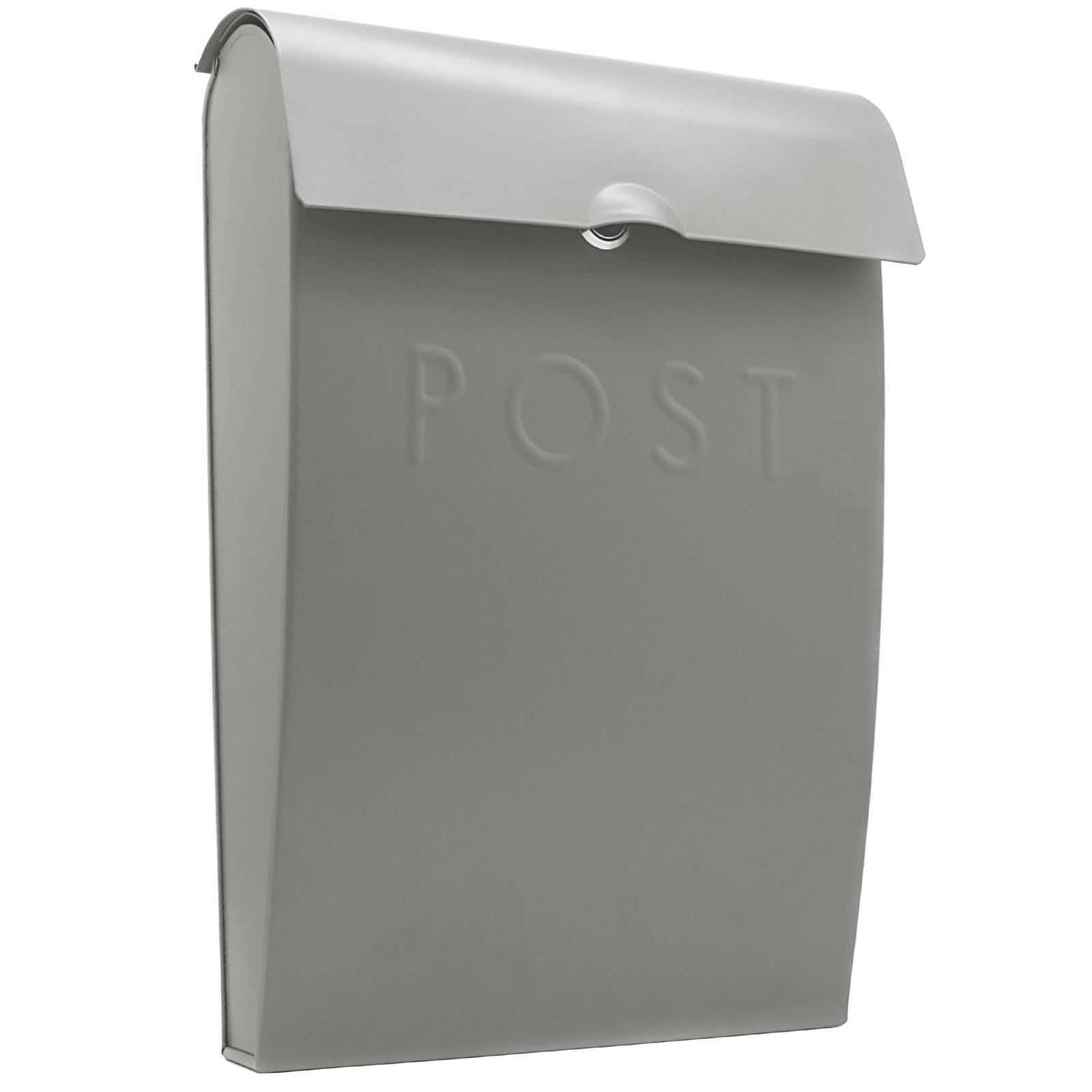 Wall Mounted Post Box in Grey | M&W	