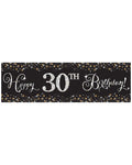 Gold Add an Age Happy Bday Banner - 1.6m x 0.5m
