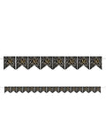 Gold 30th Paper Flag Bunting - 3.2m