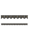 Gold 70th Paper Flag Bunting - 3.2m
