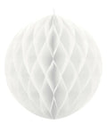 White Honeycomb Ball Paper Decoration - 20cm