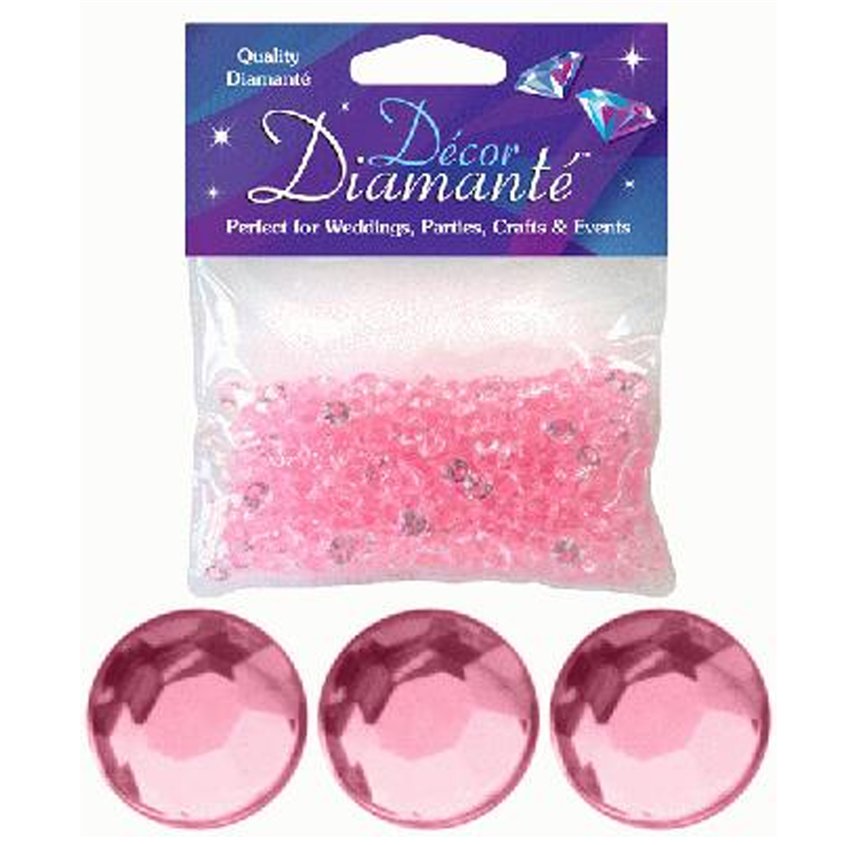 Pearl Pink Table Diamantes (28g pack)