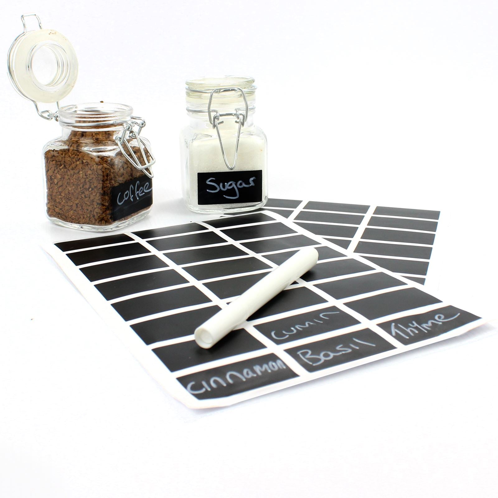 Mini Glass Spice Jars - Pack of 12 | M&W	