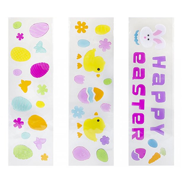 Easter Gel Window Stickers Assorted