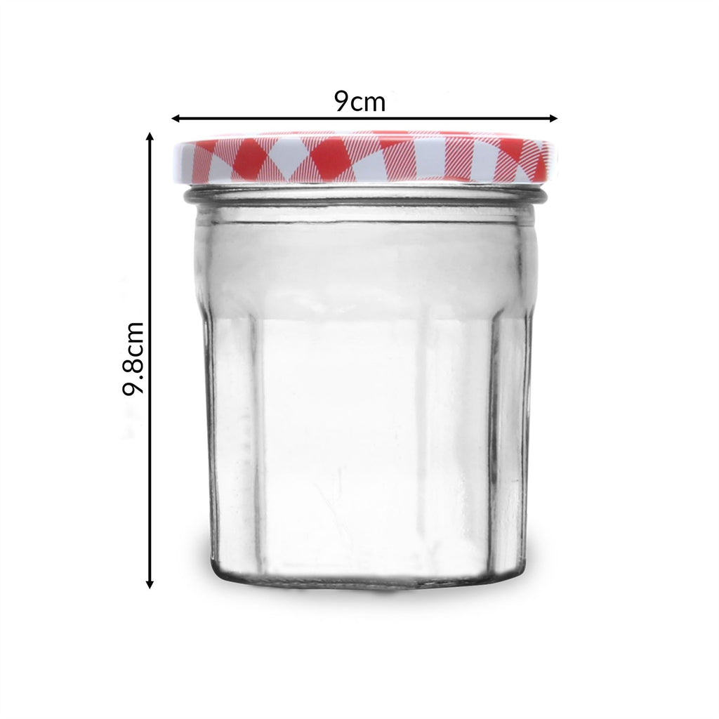 Wide Mouth Glass Jam Jars - Set of 12 | M&W	