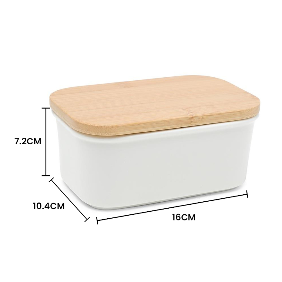 White Porcelain Butter Dish | M&W	