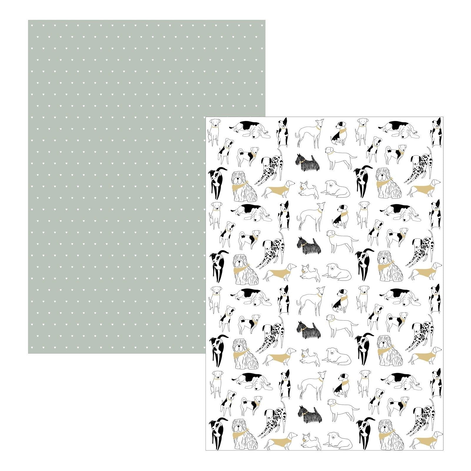 Playful Pets Set of 2 Dog Tea Towels