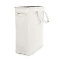 45L Slim Laundry Basket with Handles White | M&W	
