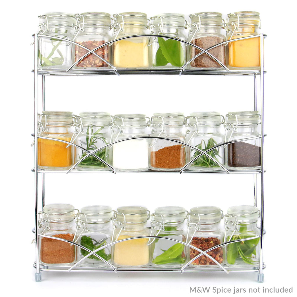 3 Tier Herb & Spice Rack Chrome | M&W	