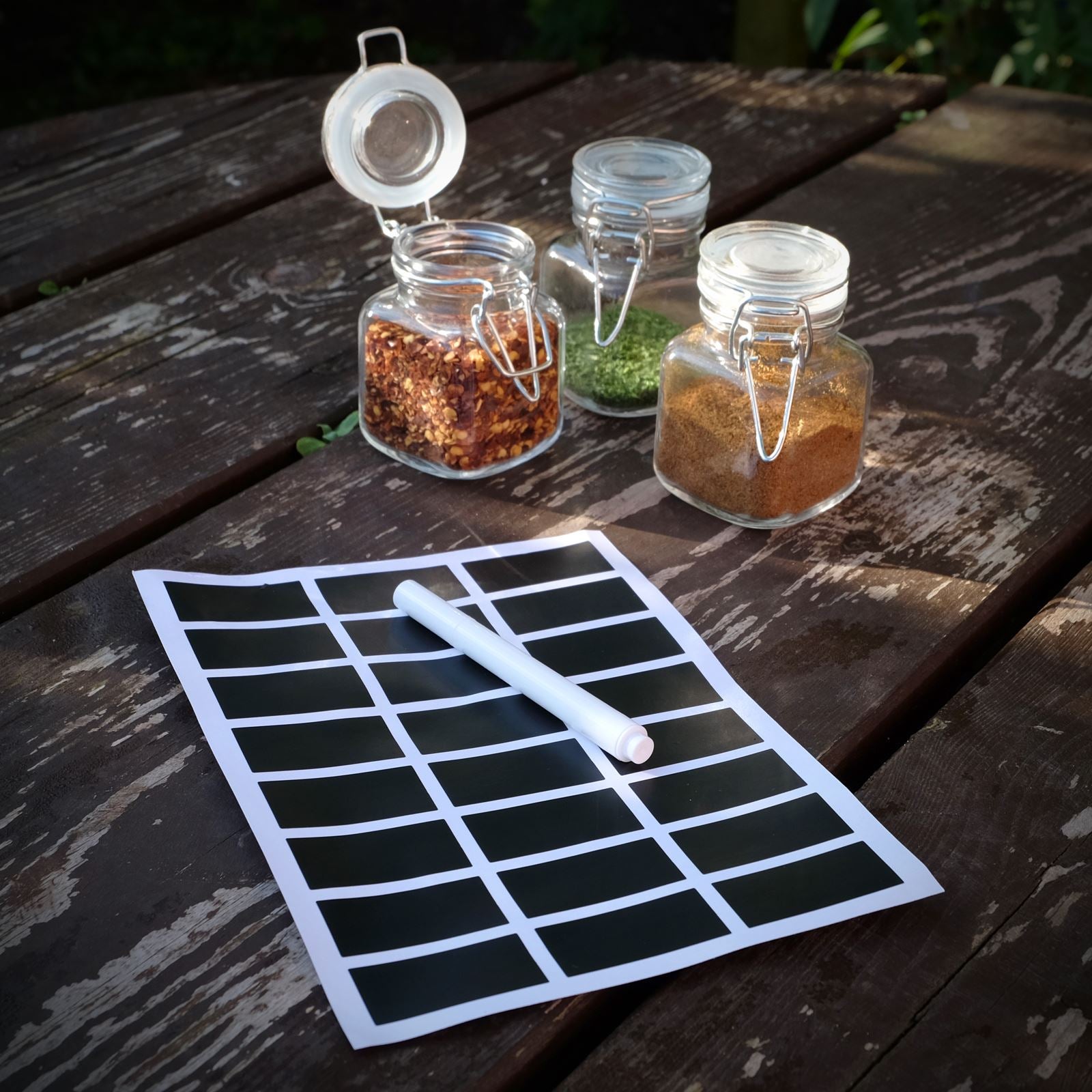 Mini Glass Spice Jars - Pack of 12 | M&W	