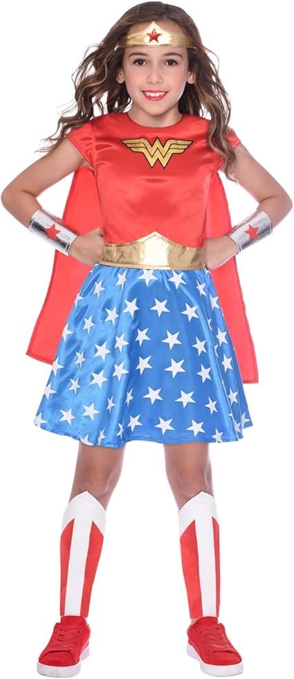DC Comics Wonder Woman Classic Fancy Dress Costume Age 6-8 Years