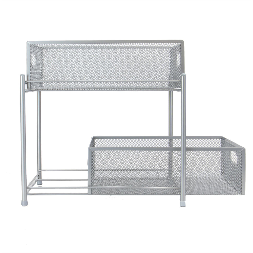 2 Tier Sliding Steel Shelves | M&W	