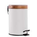 Bathroom Bin with Bamboo Lid 3L | M&W	