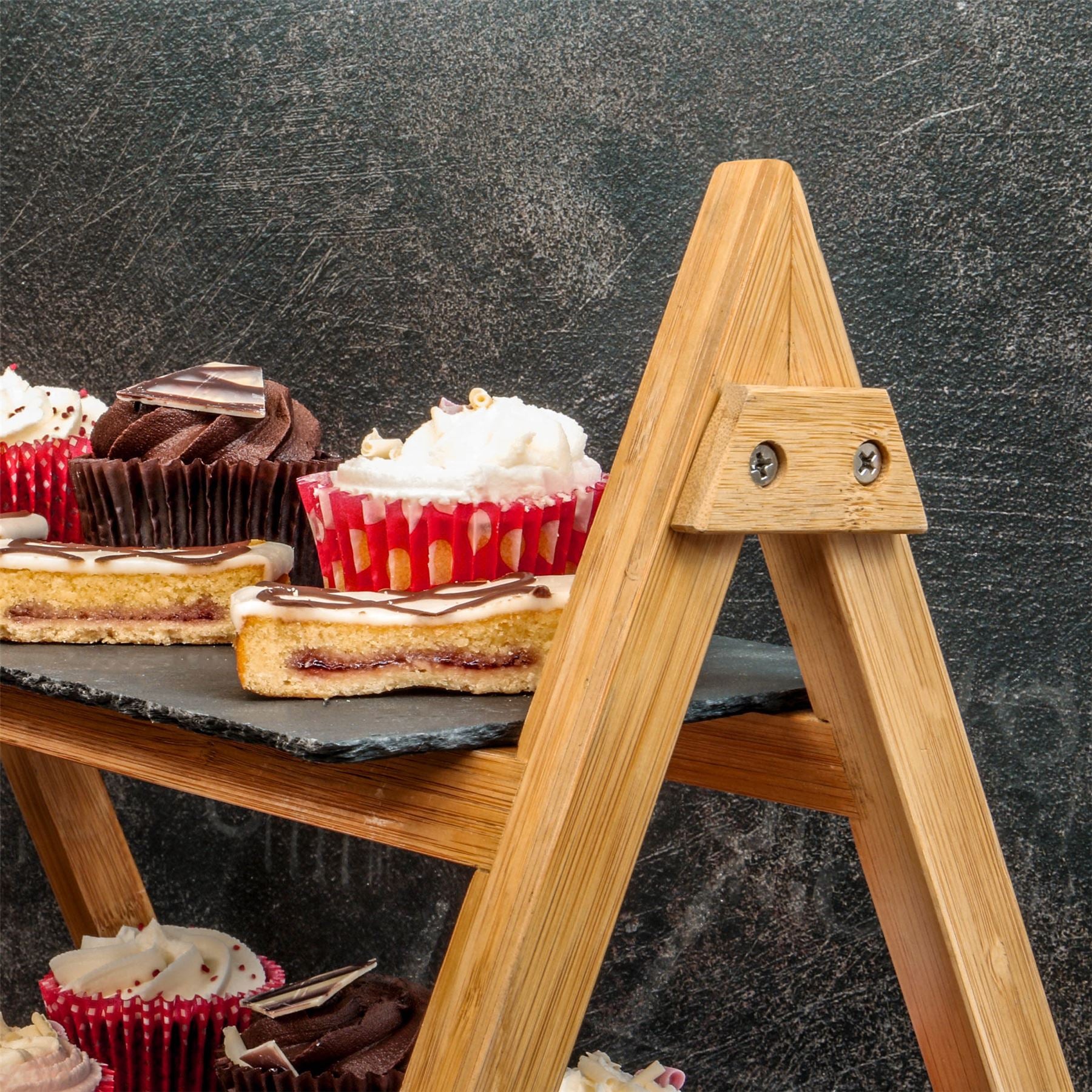 2 Tier Slate Cake Stand | M&W	