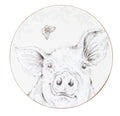 Fieldview Farm - Set of 4 Round Coasters Assorted Design