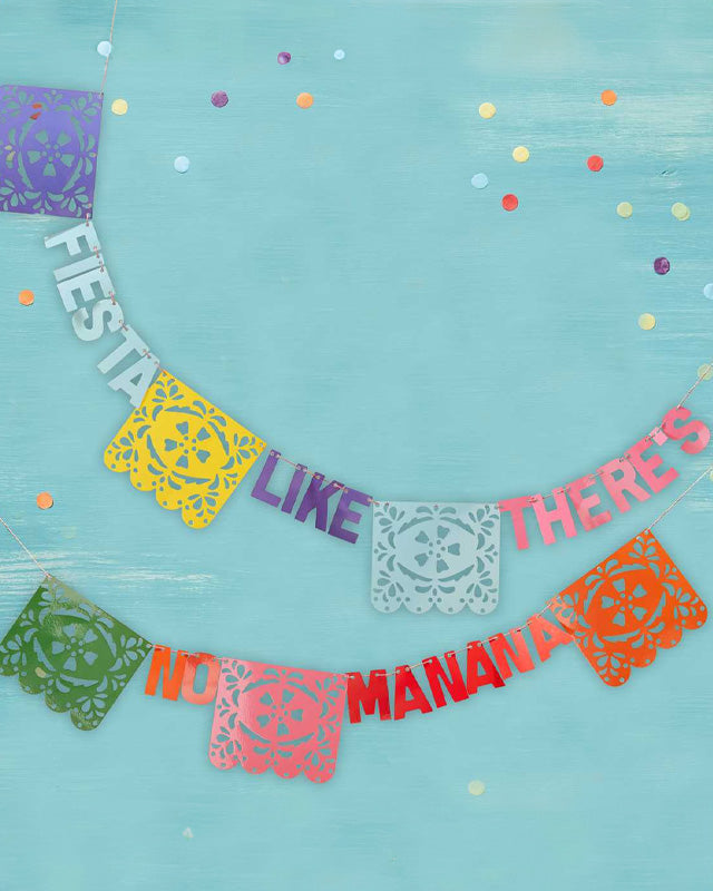 Fiesta "Manana" Paper Flag Bunting - 3m