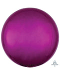 Bright Pink Orbz Balloon - 16" (BULK)