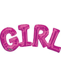 Girl Pink Foil Phrase Balloon