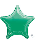 Metallic Green Star Balloon - 18" Foil