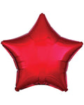 Metallic Red Star Balloon - 18" Foil (Unpackaged)