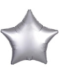 Silk Lustre Silver Star Balloon - 18" Foil (Unpackaged)