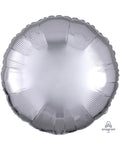 Metallic Silver Round Balloon - 18" Foil