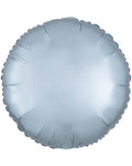Satin Luxe Pastel Blue Round Balloon - 18" Foil