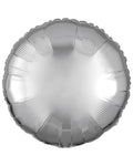 Metallic Silver Round Foil Balloon - 18" Foil