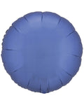 Silk Lustre Azure Blue Round Balloon - 18" Foil (Unpackaged)
