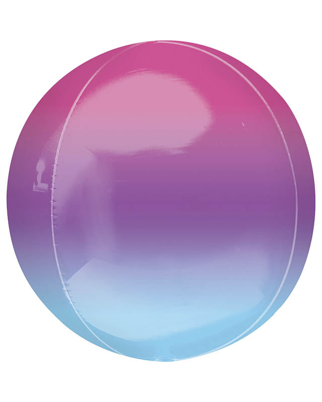 Purple & Blue Ombre Orbz Balloon - 16" (BULK)