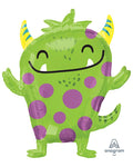 Happy Monster Supershape Balloon - 26" x 29" Foil