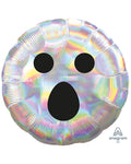 Iridescent Ghost Face Balloon - 18" Foil