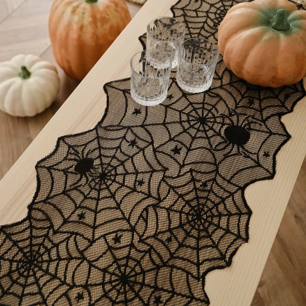 Black Spider Web Table Runner – Roov UK