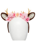 Deer Doe Floral Headband