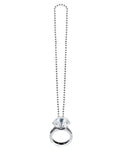 Giant Diamond Ring Necklace - 40cm