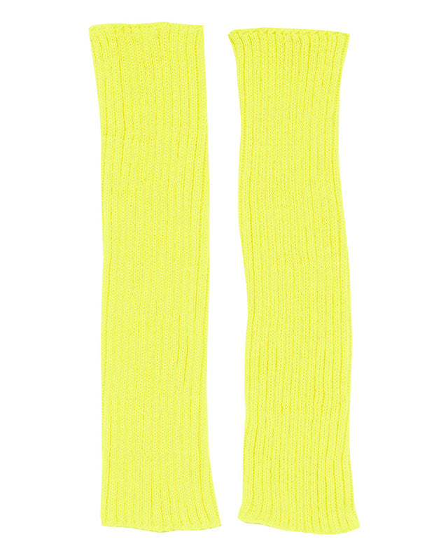 Neon Yellow Leg Warmers - Adult